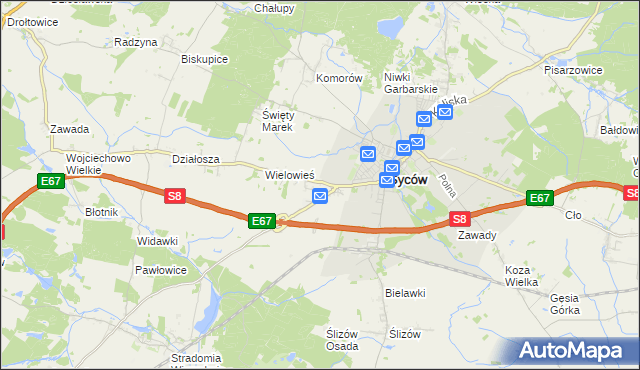 mapa Nowy Dwór gmina Syców, Nowy Dwór gmina Syców na mapie Targeo