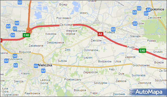 mapa Ochmanów, Ochmanów na mapie Targeo