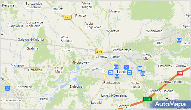 mapa Orchów, Orchów na mapie Targeo