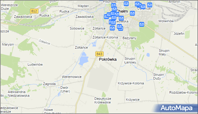mapa Pokrówka, Pokrówka na mapie Targeo