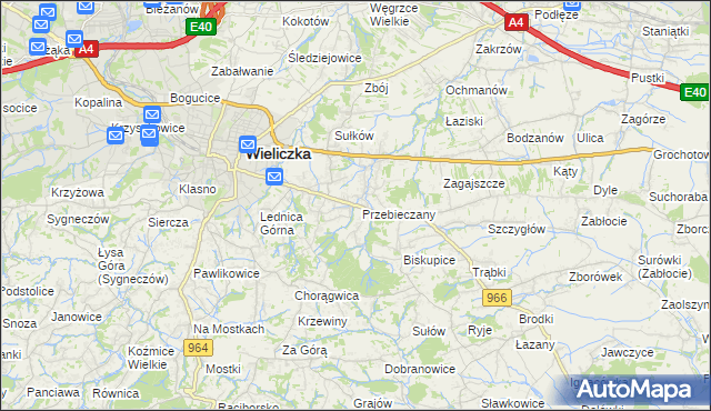 mapa Przebieczany, Przebieczany na mapie Targeo