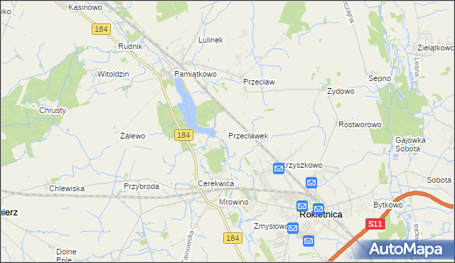mapa Przecławek, Przecławek na mapie Targeo