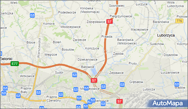mapa Raciborowice gmina Michałowice, Raciborowice gmina Michałowice na mapie Targeo
