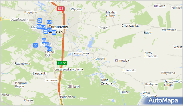 mapa Ruda Wołoska, Ruda Wołoska na mapie Targeo