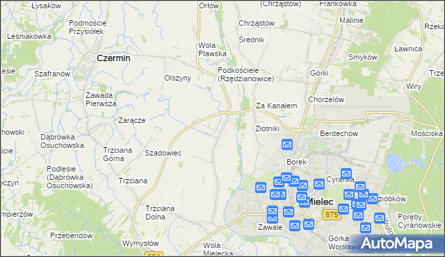 mapa Rzędzianowice, Rzędzianowice na mapie Targeo