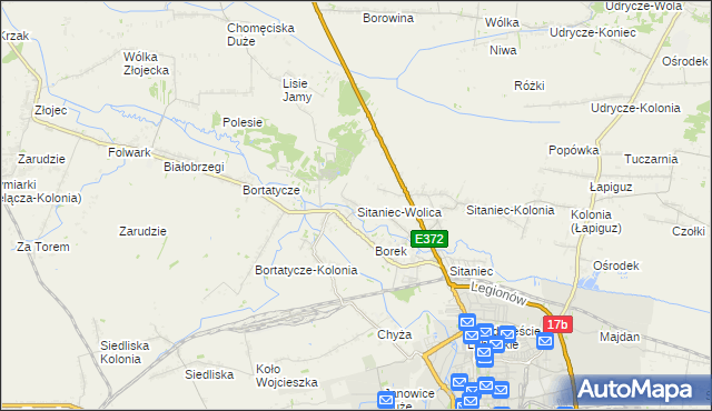 mapa Sitaniec-Wolica, Sitaniec-Wolica na mapie Targeo