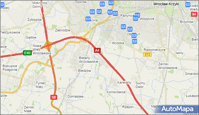 mapa Ślęza, Ślęza na mapie Targeo