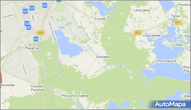 mapa Sobolewo gmina Suwałki, Sobolewo gmina Suwałki na mapie Targeo