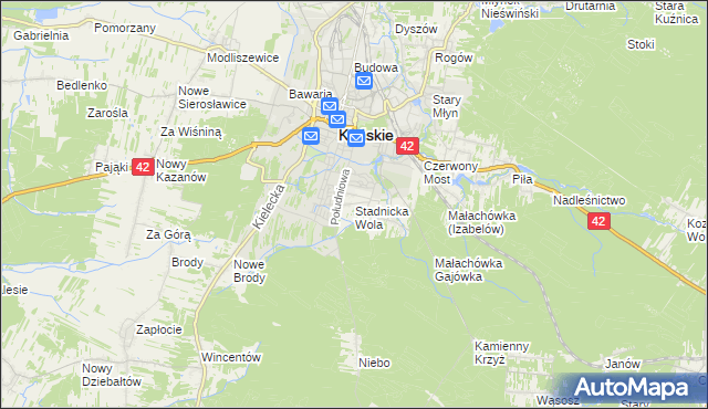 mapa Stadnicka Wola, Stadnicka Wola na mapie Targeo