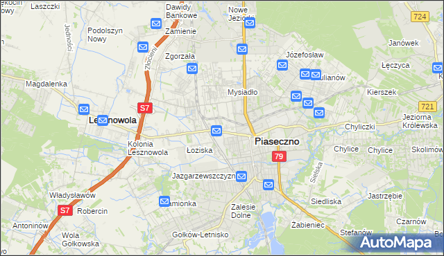 mapa Stara Iwiczna, Stara Iwiczna na mapie Targeo