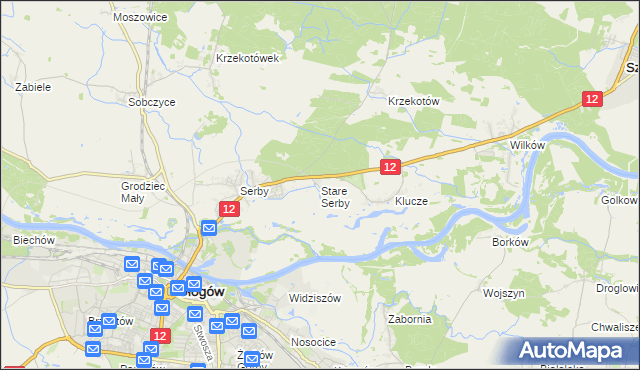 mapa Stare Serby, Stare Serby na mapie Targeo