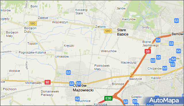 mapa Strzykuły, Strzykuły na mapie Targeo