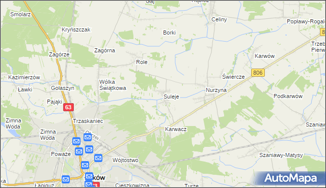 mapa Suleje, Suleje na mapie Targeo