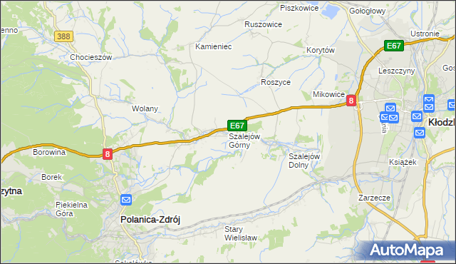mapa Szalejów Górny, Szalejów Górny na mapie Targeo