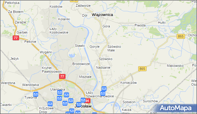 mapa Szówsko, Szówsko na mapie Targeo