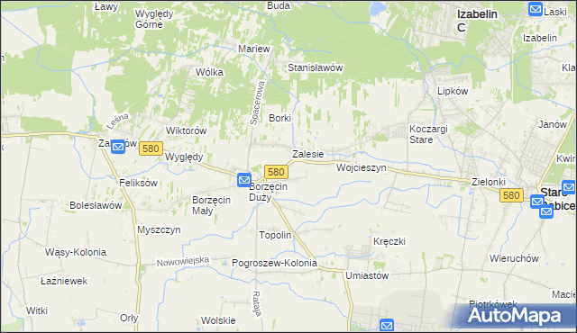 mapa Wierzbin, Wierzbin na mapie Targeo