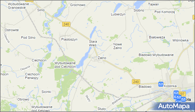 mapa Żalno, Żalno na mapie Targeo