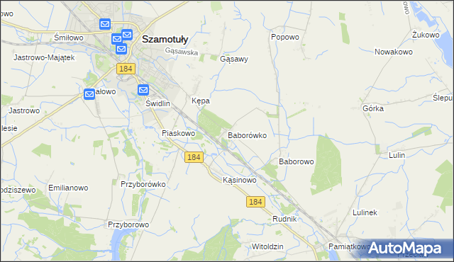 mapa Baborówko, Baborówko na mapie Targeo