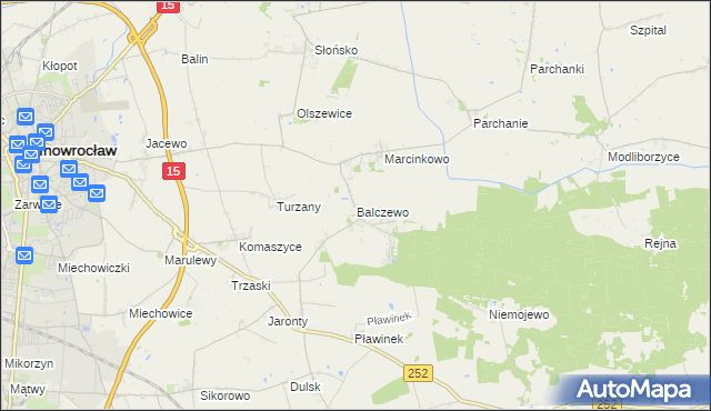 mapa Balczewo, Balczewo na mapie Targeo