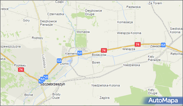 mapa Bodaczów, Bodaczów na mapie Targeo