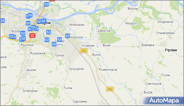 mapa Bytnik, Bytnik na mapie Targeo