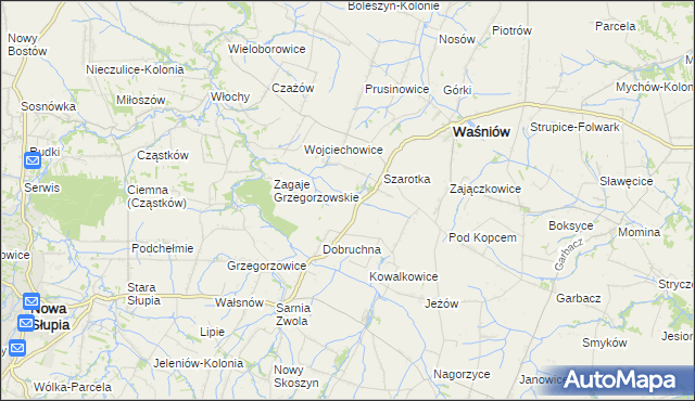 mapa Czajęcice, Czajęcice na mapie Targeo