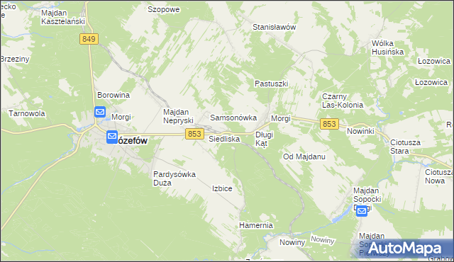 mapa Długi Kąt-Osada, Długi Kąt-Osada na mapie Targeo