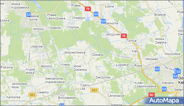 mapa Dobiesz, Dobiesz na mapie Targeo