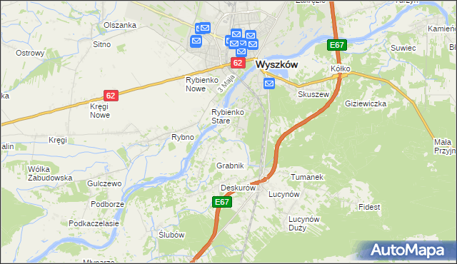 mapa Drogoszewo gmina Wyszków, Drogoszewo gmina Wyszków na mapie Targeo