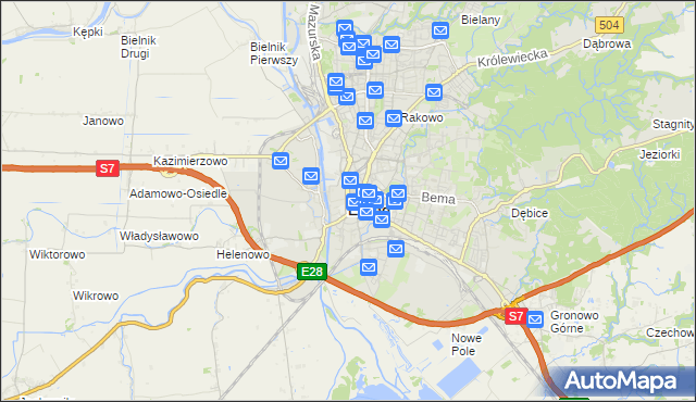 mapa Elbląga, Elbląg na mapie Targeo