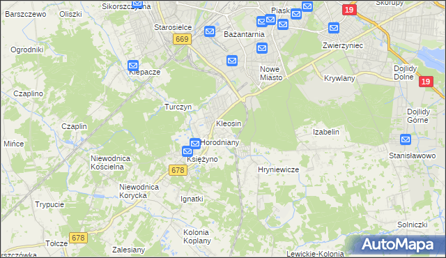 mapa Ignatki-Osiedle, Ignatki-Osiedle na mapie Targeo