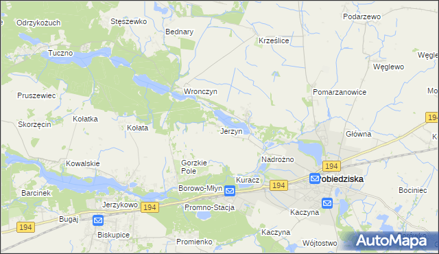 mapa Jerzyn, Jerzyn na mapie Targeo