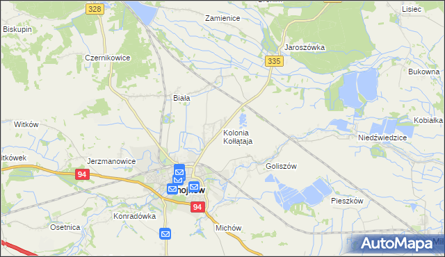 mapa Kolonia Kołłątaja, Kolonia Kołłątaja na mapie Targeo