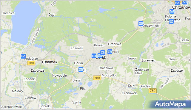 mapa Libiąż, Libiąż na mapie Targeo