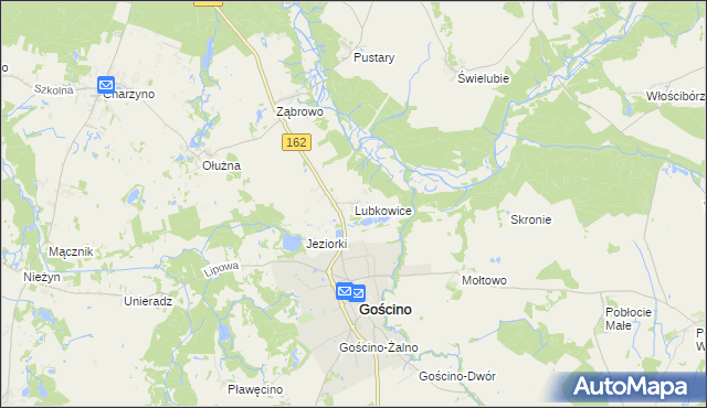 mapa Lubkowice, Lubkowice na mapie Targeo