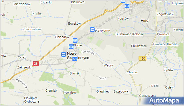 mapa Mączniki gmina Nowe Skalmierzyce, Mączniki gmina Nowe Skalmierzyce na mapie Targeo