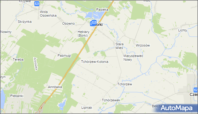 mapa Maruszewiec, Maruszewiec na mapie Targeo