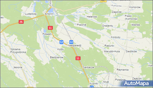 mapa Marydół, Marydół na mapie Targeo