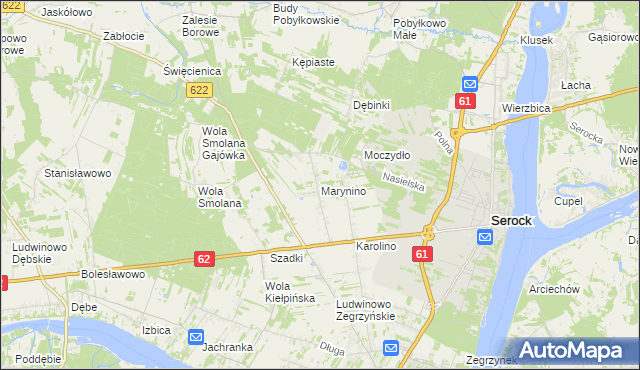 mapa Marynino, Marynino na mapie Targeo