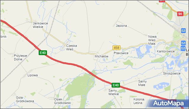 mapa Michałów gmina Olszanka, Michałów gmina Olszanka na mapie Targeo