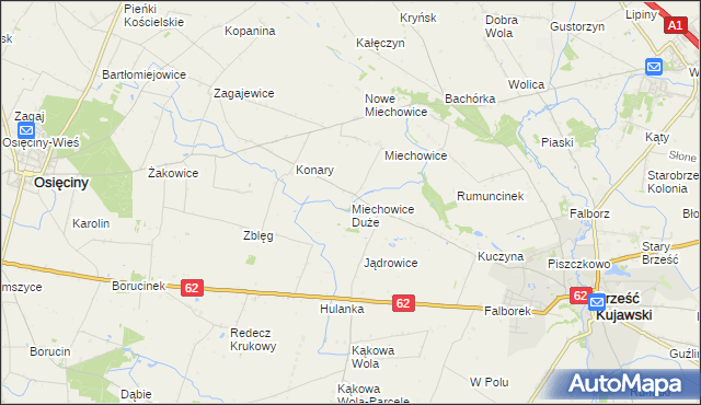 mapa Miechowice Duże, Miechowice Duże na mapie Targeo