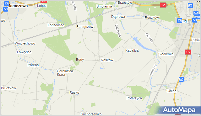 mapa Nosków, Nosków na mapie Targeo