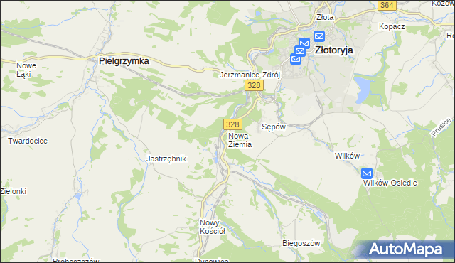 mapa Nowa Ziemia, Nowa Ziemia na mapie Targeo