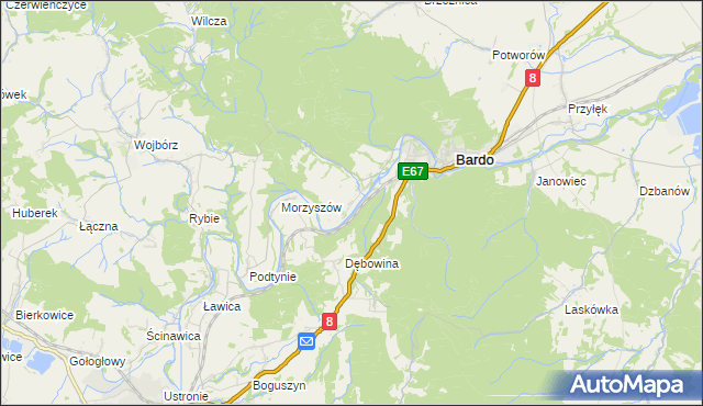 mapa Opolnica, Opolnica na mapie Targeo