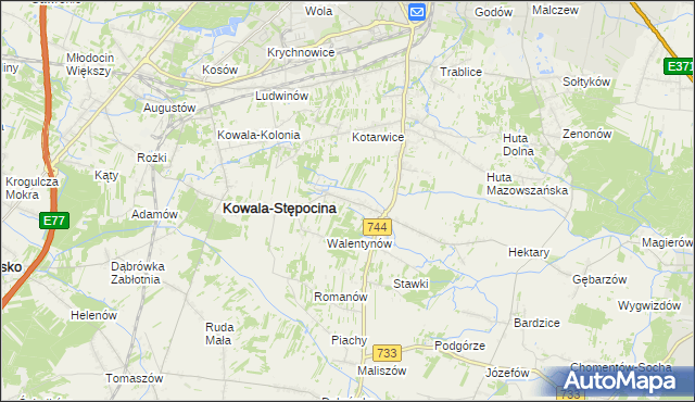 mapa Parznice, Parznice na mapie Targeo