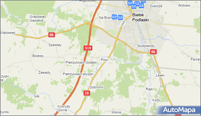 mapa Piliki, Piliki na mapie Targeo