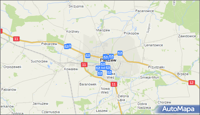 mapa Pleszew, Pleszew na mapie Targeo