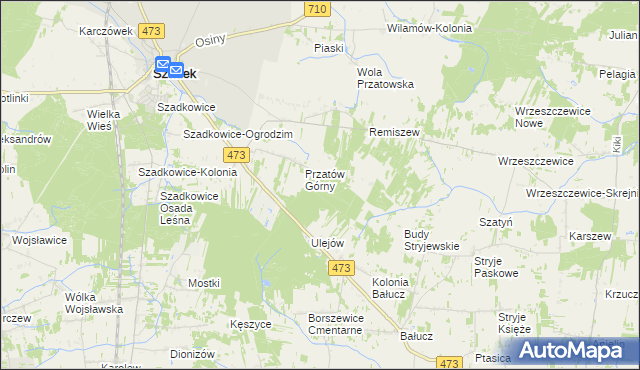 mapa Przatówek, Przatówek na mapie Targeo
