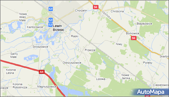 mapa Przecza, Przecza na mapie Targeo