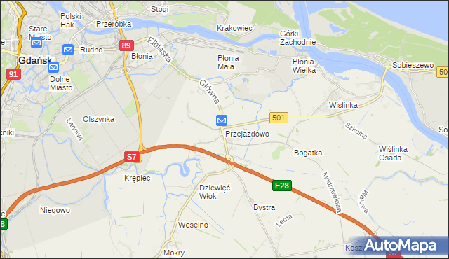 mapa Przejazdowo, Przejazdowo na mapie Targeo